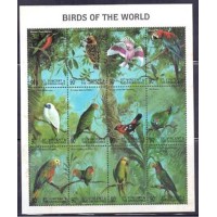 ST.VICENT - BLOCOS - PASSÁROS - NOVO COM PONTO DE FERRUGEM