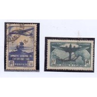 FRANÇA - AVIÔES POSITAS FRANCESES - USADOS - 1936