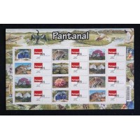 C-3004/3010 - 2010 - MINT - FOLHA PERSONALIZADA - PANTANAL - VINHETA PORTUGAL