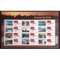 C-3065/3076 - 2010 - MINT - FOLHA - BELEZAS DE GOIÁS - VINHETA PORTUGAL - RHM 360  UFS