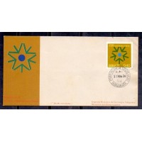 FDC-043 - 10 ANOS CONSTRUINDO O BRASIL - CARIMBO 1º DIA - 1974 - RHM R$ 107,50 (21,50 UFs X R$ 5,00)