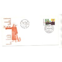 FDC-105 - SELO C-0956 - CARIMBO CBC+1ºDIA - RHM (12 UFS - RELIGIÃO - SÃO FRANCISCO DE ASSIS