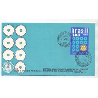 FDC-012 - 1973 - C-0773 - CARIMBO DE 1º DIA + CBC BRASÍLIA - RHM 27 UFS - PERFEITO - ROTARY