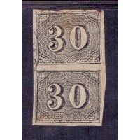 I-13 - CARIMBO CORREIO GERAL DA CORTE `PEQUENA PARTE` - PAR - 30 RÉIS