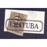 I-13 - UBATUBA - CARIMBO LINEAR PEQUENO COM CERCADURA - SOBRE VERTICAL - 30 RÉIS - LINDO