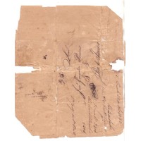 PRÉ-FILATÉLICO - CIRCULADO SÃO PAULO - RIO DE JANEIRO 22 DE ABRIL 1832 - CARIMBO SÃO PAULO (P-SP-48P) - TAXADO 150 RÉIS - MAU ESTADO - TEXTO COMPLETO DE DOMINGOS ANTONIO GOMES PARA JOÃO GONÇALVES PEREIRA COMUNICADO REMESSA DE PAGAMENTO 