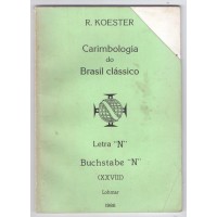 KOESTER - CATÁLOGO DE CARIMBOS VOLUME XXVIII (28) - LETRA "N" - CANTO SUPERIOR DIREITO CORTADO - ALGUMA SUJEIRA NA CAPA - INTERIOR PERFEITO ESTADO