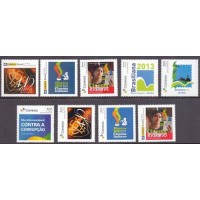 2014 - ANO COMPLETO - MINT - 9 SELOS PERSONALIZADOS BÁSICOS - PB-004 A PB-012