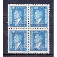 R-399 C (1942-46) SÉRIE NETINHA SEM TRAÇOS NO VERSO - FILIGRANA O: CASA + DA + MOEDA + FILIGRANA HORIZONTAL - PAPEL LISO MÉDIO - 100,00 RÉIS AZUL GETÚLIO VARGAS 