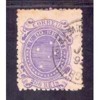 R-073A - CRUZEIRO - USADO - CARIMBADO - 1890