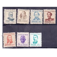 R-519/525 - VULTOS CÉLEBRES - NOVOS - GOMADOS - SÉRIE COMPLETA - RHM R$ 1.350,00 (270 UFS)