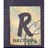 R-683 - SELO PARA REGISTRO NACIONAL - PAPEL OPACO - SELO USADO - 1991