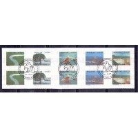 R-719/723 - SÉRIE COMPLETA - 2 TIRAS COM CARIMBO DE 1º DIA - AUTOADESIVOS - 1996