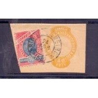 MADRUGADA - 10 RÉIS - SOBRE FRAGMENTO DE INTEIRO POSTAL DE 40 RÉIS - CARIMBO RIO DE JANEIRO