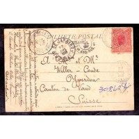 MADRUGADA - BILHETE POSTAL CIRCULADO RIO DE JANEIRO EM 27 JULHO 1906 PARA A SUÍÇA - RHM 102 MARGENS LARGAS