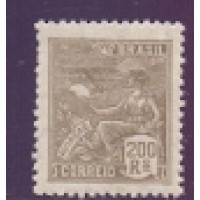 R-270 (1930) - SÉRIE VOVÓ FILIGRANA K ESTADINHO - 200 RÉIS OLIVIA AVIAÇÃO - SELO MINT