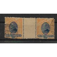 R-100 - VARIEDADE PAR INTERPANÔ - 20 RÉIS - LINDO CARIMBO `PERNAMBUCO (AGÊNCIA DO BRUM)`