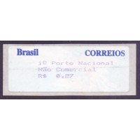 SE-12 – AUTÔMATO POMBA BRANCA – NOVAS TARIFAS R$ 0,27 EM 3 LINHAS – 2000 – RARÍSSIMO – ALGUMA OXIDAÇÃO NO PAPEL PROTETOR DO SELO ADESIVO - RHM 3.000 UFS SE-12 – AUTÔMATO POMBA BRANCA – NOVAS TARIFAS R$ 0,27 EM 3 LINHAS – 2000 – RARÍSSIMO – ALGUMA OXIDAÇÃO NO PAPEL PROTETOR DO SELO ADESIVO - RHM 3.000 UFS