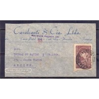 A-043 - ENVELOPE CIRCULADO FORTALEZA - RECIFE - 1941 - 5º RECENSEAMENTO - FRANQUIA ISOLADA RÉIS - RHM R$ 180,00 (36 UFS)