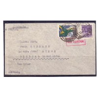 AÉREO - CARTA VIA CONDOR - 4.200 RÉIS - COM SELOS AÉREO E REGULAR
