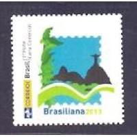 PB-002  - MINT - BRASILIANA LOGO 2 - RIO DE JANEIRO - RHM R$ 35,00 (7 UFS X R$ 5,00) - SELO PERSONALIZADO COM LOGO ANTIGO DOS CORREIOS - 2013