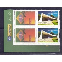 C-2584 - FORMATO QUADRA (2 PARES) - MINT - 2004 - IGREJINHA DE FÁTIMA / CONGRESSO NACIONAL - BRASÍLIA - PERSONALIZADO  - RHM 40 UFS