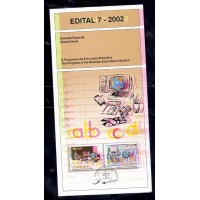 EDITAL - VARIEDADE MUITO RARA DESLOCAMENTO DO AMARELO - 2002 - C-2451/2452 - Nº 7 - EDUCAÇÃO BRASILEIRA