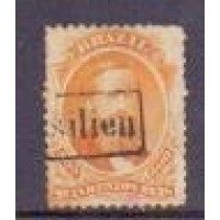 I-29 - DOM PEDRO - DENTEADP - 500 RÉIS CARIMBO ALEMÃO: AUSBRASILIEN 