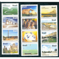 C-3113/3124D – 2011 – MINT – SÉRIE 12 SELOS – BELEZAS DO PIAUÍ – DESPERSONALIZADO – SÉRIE MUITO ESCASSA - RHM 360 UFS