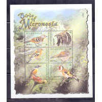 MICRONESIA - PÁSSAROS - BLOCOS COM 6 SELOS