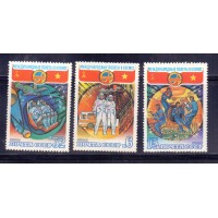 RÚSSIA - UNIÃO SOVIÉTICA - 1980 - ASTRONOMIA - ASTRONAUTAS - FOGUETE - BLOCO