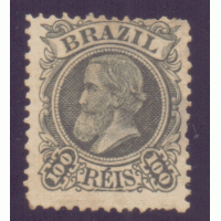I-49 - 1881 - DOM PEDRO II - CABEÇA PEQUENA - 100 RÉIS - VERDE OLIVA ESCURO - NOVO GOMADO – LEVE CHARNEIRA – LEVES MANCHAS – PICOTES ÓTIMOS PRA ESSA EMISSÃO – DESCENTRADO NORMAL EM SELOS DO IMPÉRIO - RHM 1.300 UFS