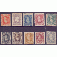 I-37/46 - BARBA BRANCA - DOM PEDRO II - NOVOS - SÉRIE COMPLETA – LINDOS - RHM 1.890 UFS I-37/46 - BARBA BRANCA - DOM PEDRO II - NOVOS - SÉRIE COMPLETA – LINDOS - RHM 1.890 UFS
