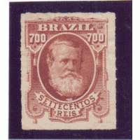 I-45 – NOVO – SEM GOMA – CHARNEIRA - DOM PEDRO II BARBA BRANCA 700 RÉIS – CASTANHO AVERMELHADO – BEM CENTRADO – LINDA COR - RHM 420 UFS I-45 – NOVO – SEM GOMA – CHARNEIRA - DOM PEDRO II BARBA BRANCA 700 RÉIS – CASTANHO AVERMELHADO – BEM CENTRADO – LINDA COR - RHM 420 UFS