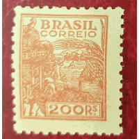 R-402 - 1942 - FILIGRANA CRUZ DE CRISTO (M) – NOVO GOMADO – PERFEITO – RARÍSSIMO – CERTIFICADO: “É ORIGINAL E NÃO APRESENTA DEFEITOS” - RHM 3.000 UFS