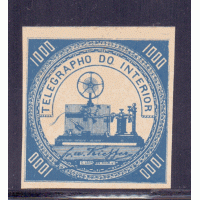 T-06 – TELÉGRAFOS 1.000 RÉIS – 1871 – NOVO – PERFEITO – BOAS MARGENS CHARNEIRA – LINDO - RHM 230 UFS T-06 – TELÉGRAFOS 1.000 RÉIS – 1871 – NOVO – PERFEITO – BOAS MARGENS CHARNEIRA – LINDO - RHM 230 UFS