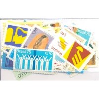 1975 - 49 SELOS COMEMORATIVO - ANO COMPLETO - TODOS DE 2ª ESCOLHA (SEM GOMA OU COM CHARNEIRA) - RHM 137,30 UFS