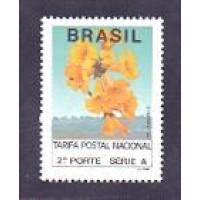 R-691 - 1993 - COMPROVANTE DE FRANQUEAMENTO - CF 2º PORTE NACIONAL VIGENTE - PAPEL FOSCO GELO COM LOGOTIPO DO CORREIO - IPÊ AMARELO - MINT - RHM R$ 35,00 (7 UFS X R$ 5,00)