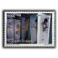 ANDORRA ESPANHOLA  - OBRA DE ARTE DE M. PAPIO,SELO MINT - ANO 2013
