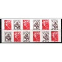 FRANÇA - ANO 2010 - CADERNETA COM 12 SELOS AUTO ADESIVO COMEMORANDO OS 150 ANOS DO SELO FISCAL MOVEL DO TIPO CABASSON