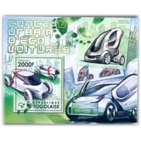 TOGO - ANO 2013 - AUTOS ECOLÓGICOS,BLOCO MINT