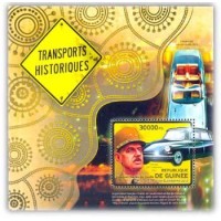 GUINÉ REPÚBLICA - HISTÓRIA DOS TRANSPORTES, BLOCO MINT - ANO 2013 