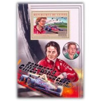 GUINÉ REPÚBLICA - HOMENAGEM A GILLES VILLENEUVE, BLOCO MINT - ANO 2013 
