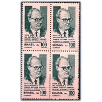 C-0538Y - 1965 - VISITA DO PRESIDENTE SARAGAT DA ITÁLIA - MARMORIZADO - QUADRA - MINT - GOMADA - RHM R$ 240,00 (48 UFs X R$ 5,00)