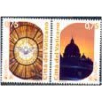 VATICANO - ANO 2013 VATICANO - EUROPA 2012-VISITE O VATICANO - SÉRIE COM 2 SELOS MINT