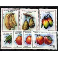 MADAGASCAR - Y 1053/59 (1992) - FRUTAS DIVERSAS - SERIE 7 SELOS MINT