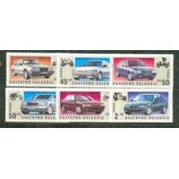 BULGARIA - Y 3433/38 (1992) - HISTORIA DA CONSTRUÇÃO AUTOMOBILÍSTICA - SERIE 6 SELOS MINT