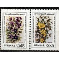 SYRIA - Y 707/08 (1984  12ª EXPO INTERNACIONAL FLOREAL - SERIE 2 SELOS MINT