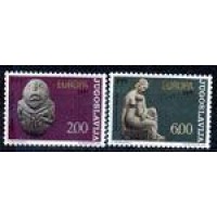 YUGOSLAVIA - Y 1438/39 (1974) - TEMA EUROPA - ESCULTURAS - SERIE 2 SELOS MINT 