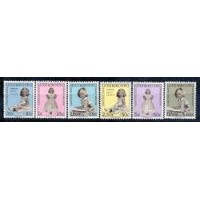 LUXEMBURGO REALEZA - Y 589/94 (1961) - PRO OBRAS SOCIAIS - RETRATOS DA PRINCESA MARIE ASTRID EM EPOCAS DIFERENTES - SERIE 6 SELOS MINT